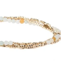 Patina Stores Jewelry Amazonite Stone Beaded Wrap Bracelet