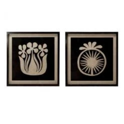 Patina Stores Black & White Abstract Flower Wall Art Home Goods