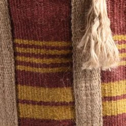 Patina Stores Maroon Jute Basket With Tassel