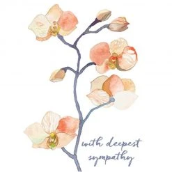 Patina Stores Cards & Wrap Orchid Sympathy Card