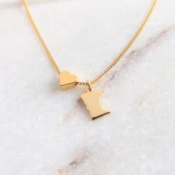 Patina Stores MN Heart Necklace