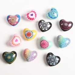 Patina Stores Painted Heart Chime