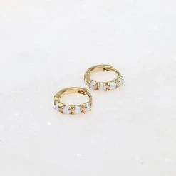 Patina Stores Opal Huggie Jewelry