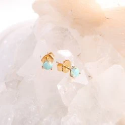 Patina Stores Blue Opal Post Earring
