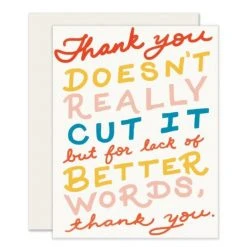 Patina Stores No Better Words Card