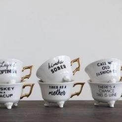 Patina Stores Entertaining Stoneware Footed Tea Cup