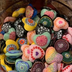 Patina Stores Painted Heart Chime