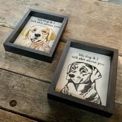 Patina Stores Talk Shit About You Dog Wall Art