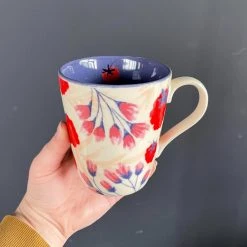 Patina Stores Floral Fruit Mugs Kitchen