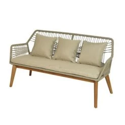 Patina Stores Furniture & Rugs Seville Beige Rope Bench